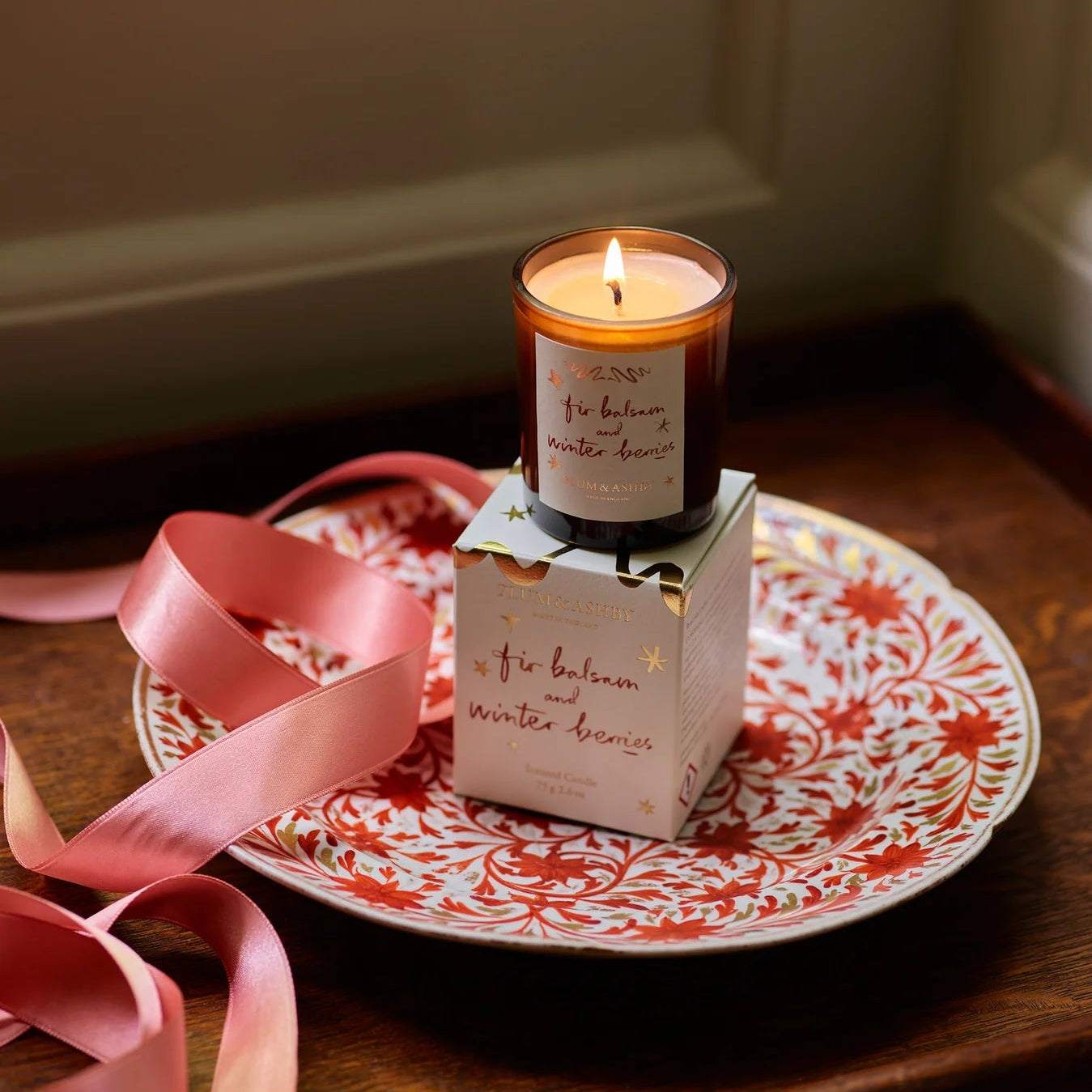 Plum & Ashby Fir Balsam & Winter Berries Votive Candle