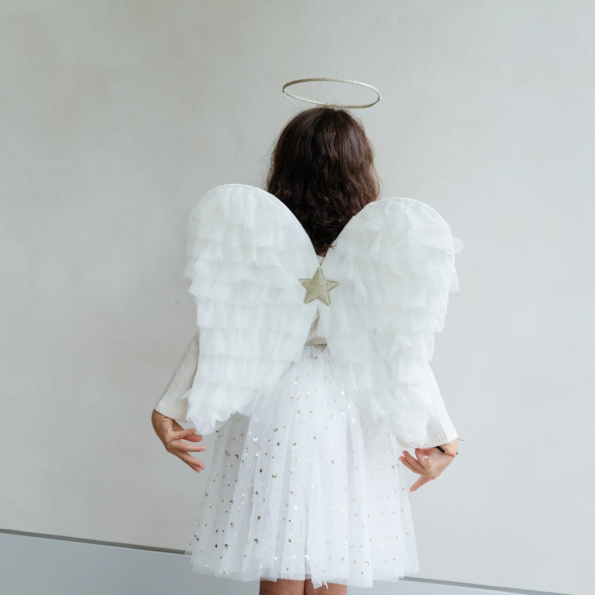 Mimi & Lula White & Gold Angel Tutu Skirt