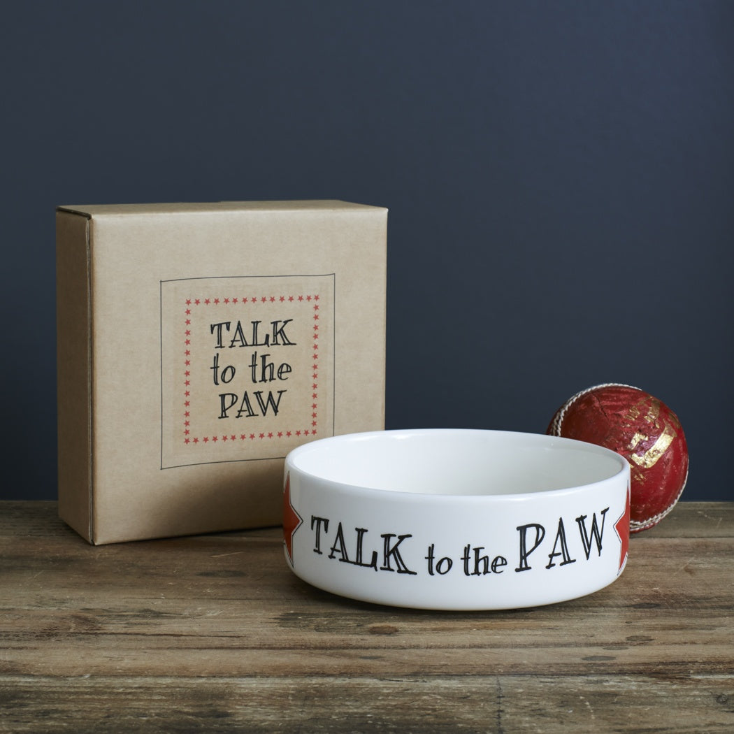 Sweet William Talk To The Paw Dog & Cat Bowl