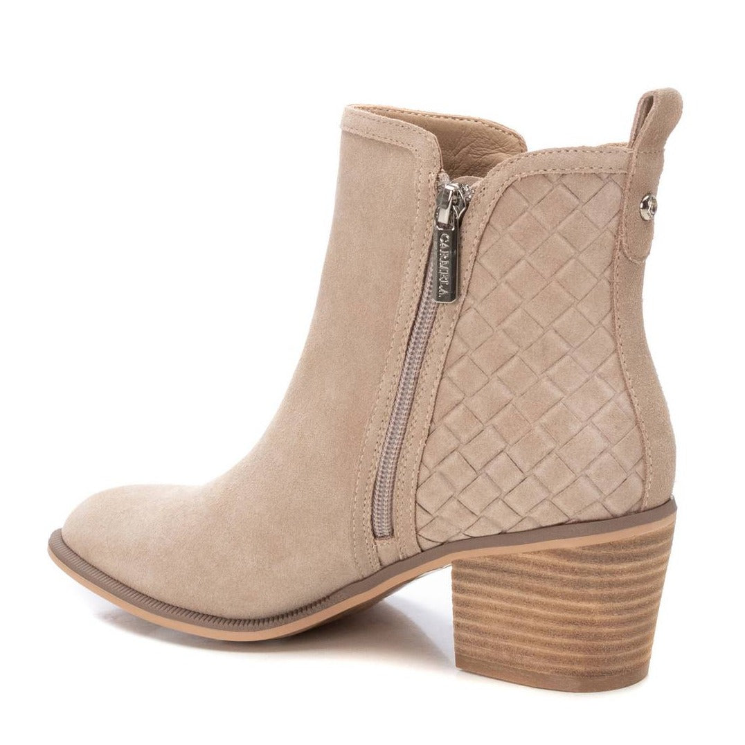 Carmela Ice Leather Ankle Boots