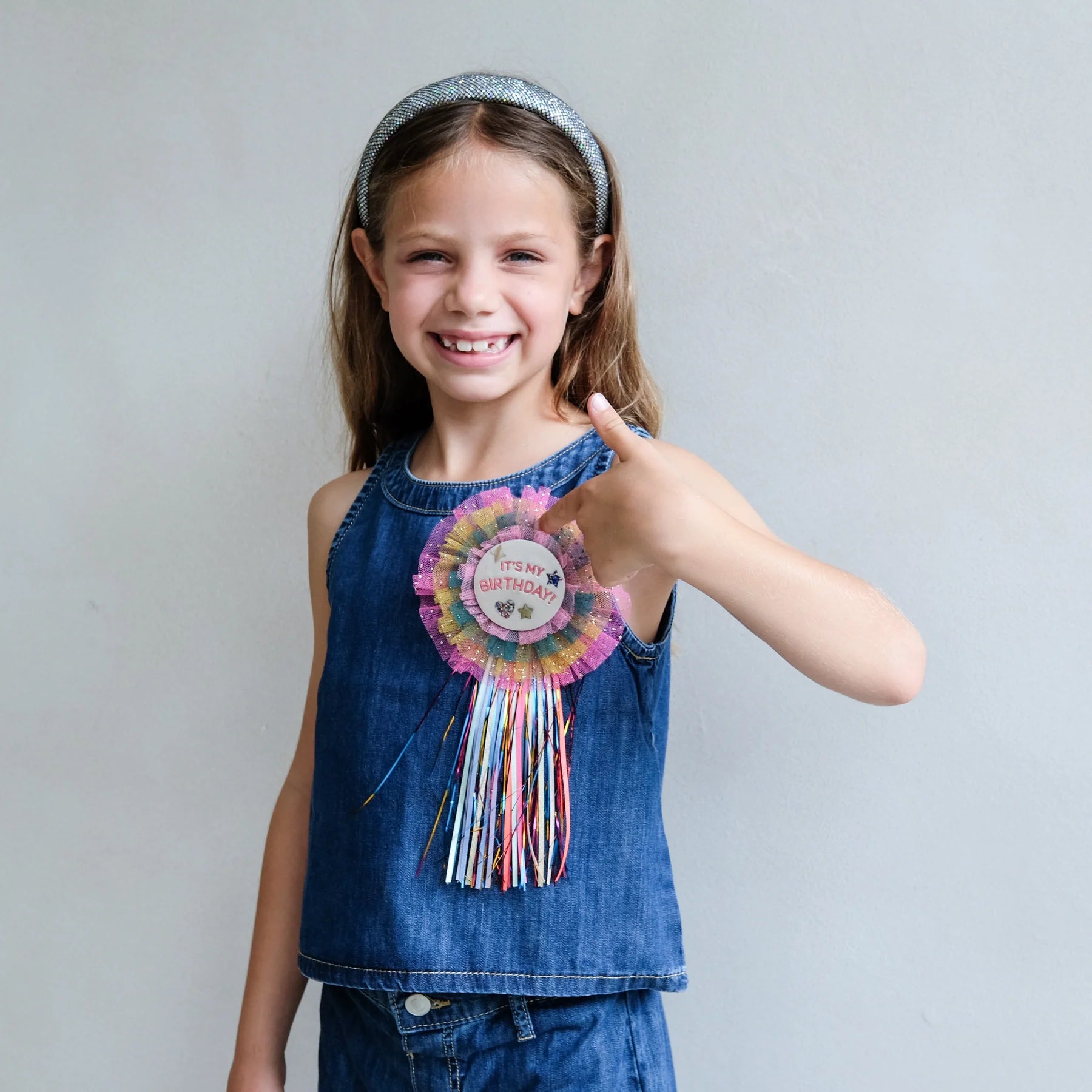 Mimi & Lula 'Diva Wow' Birthday Rosette Badge