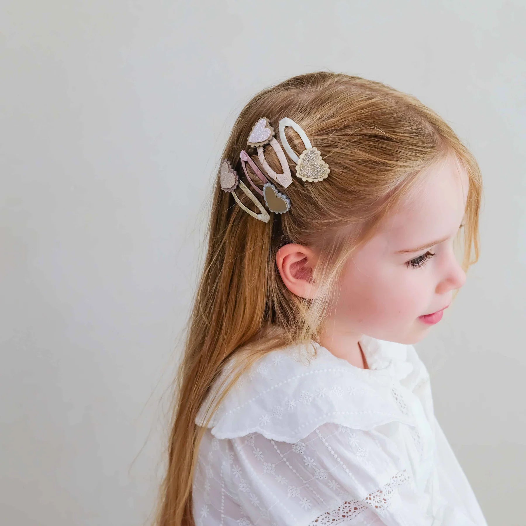 Mimi & Lula Scallop Heart Hair Clips