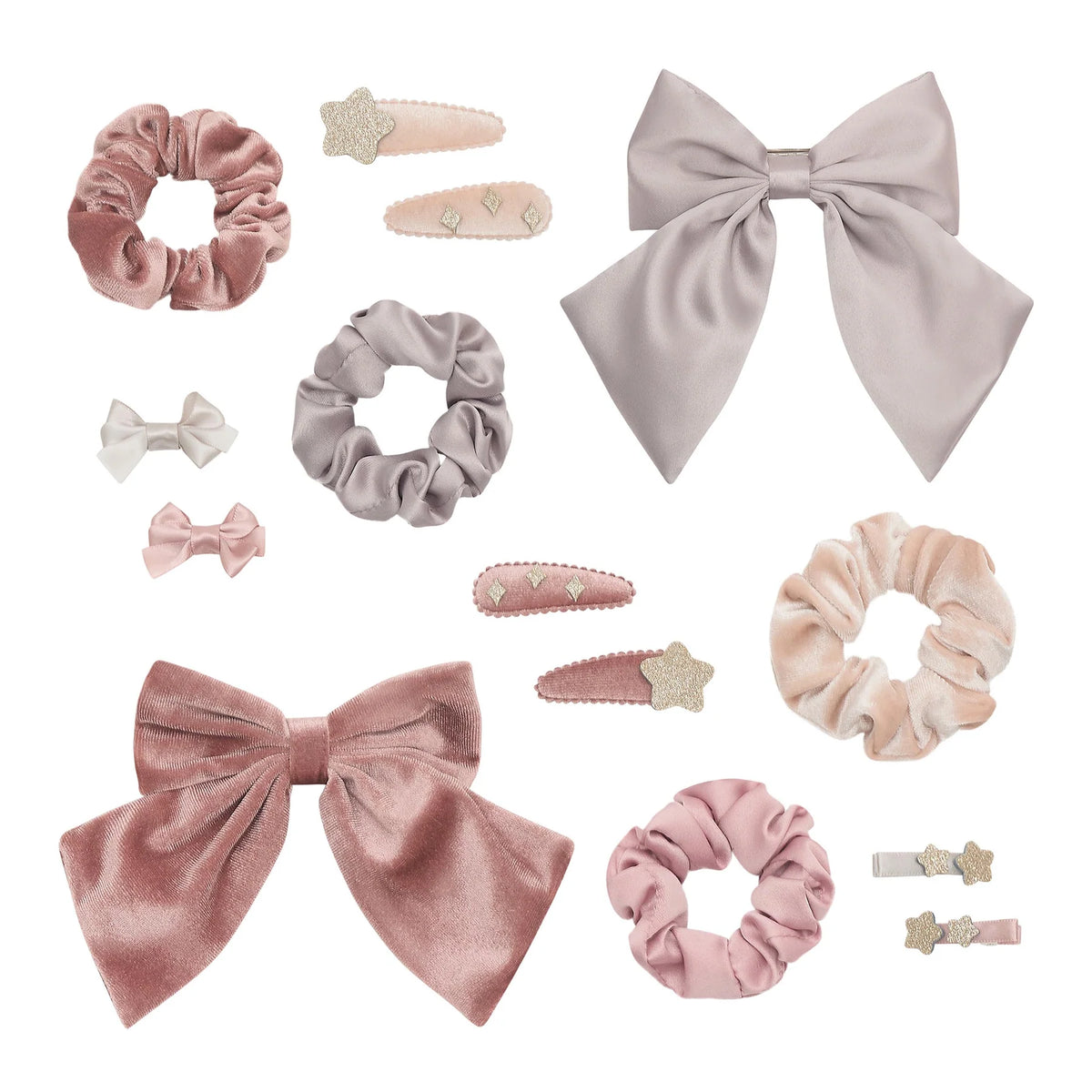 Mimi & Lula Pink Velvet Hair Accessories Gift Pouch