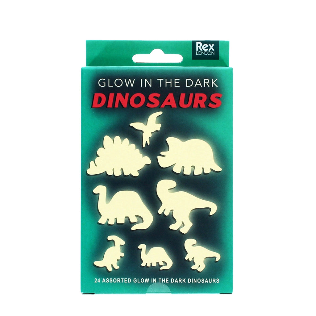 Glow in the Dark Dinosaur Stickers (Pack of 24)