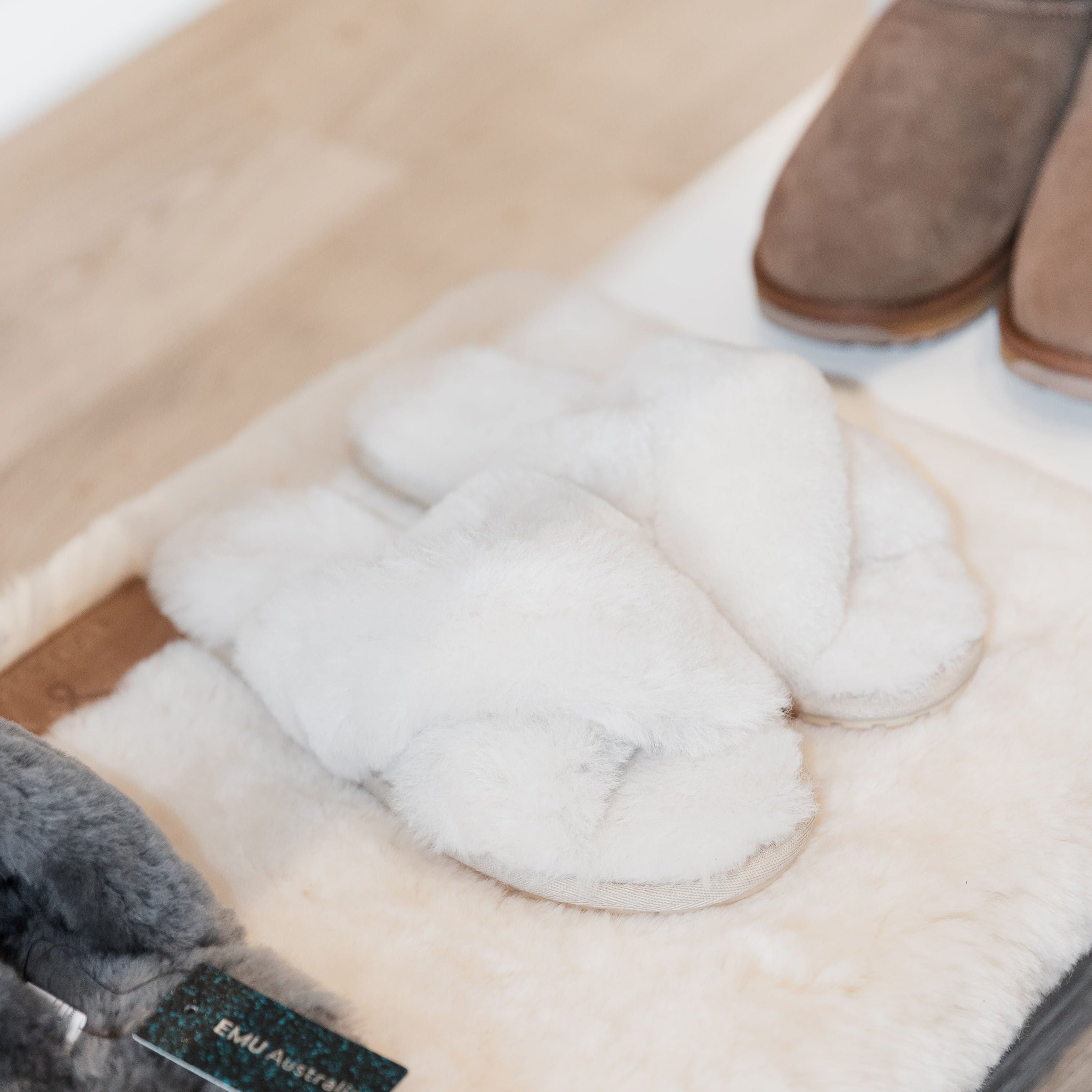 EMU Mayberry Crossover Sheepskin Slipper