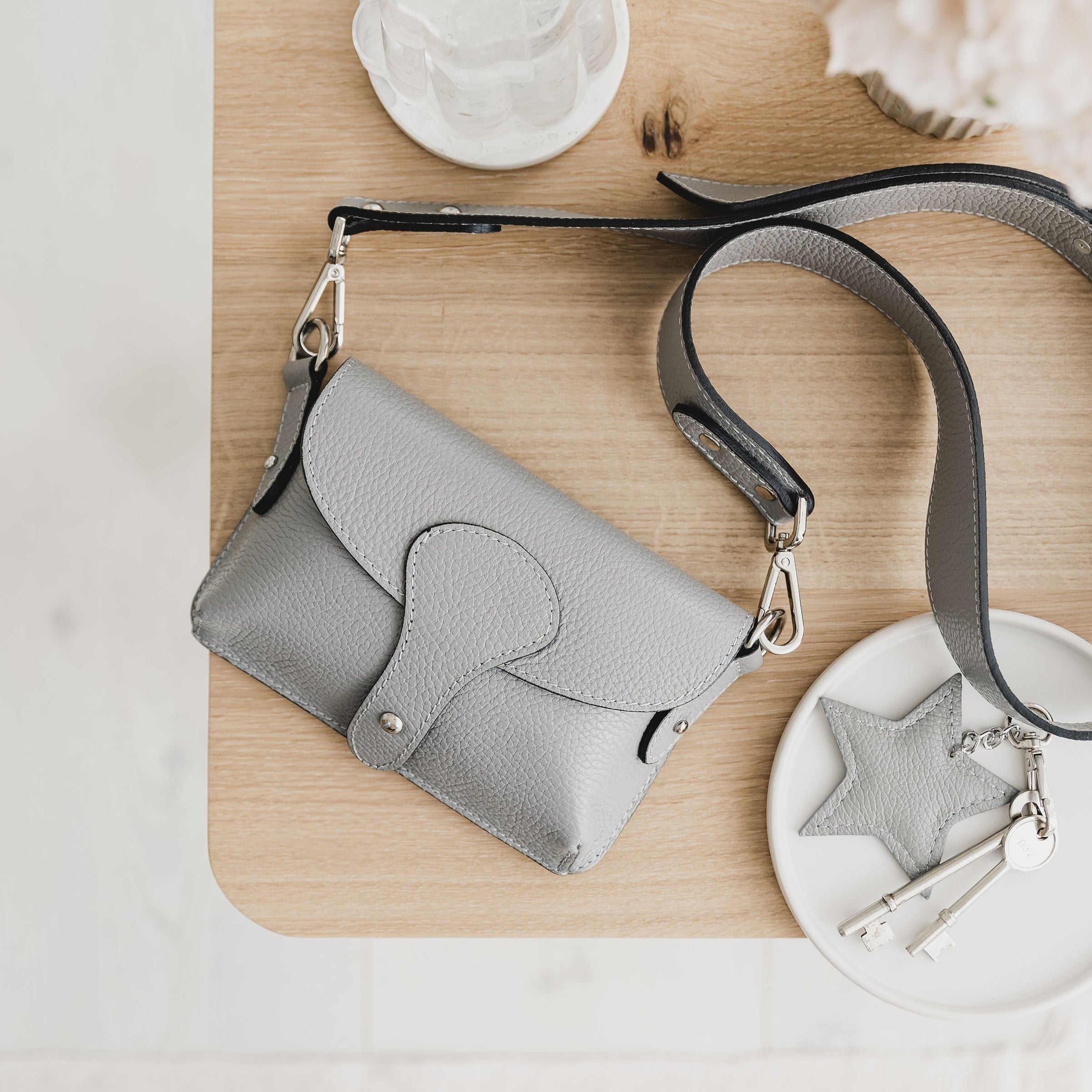 Emmeline Leather Cross Body Saddle Bag