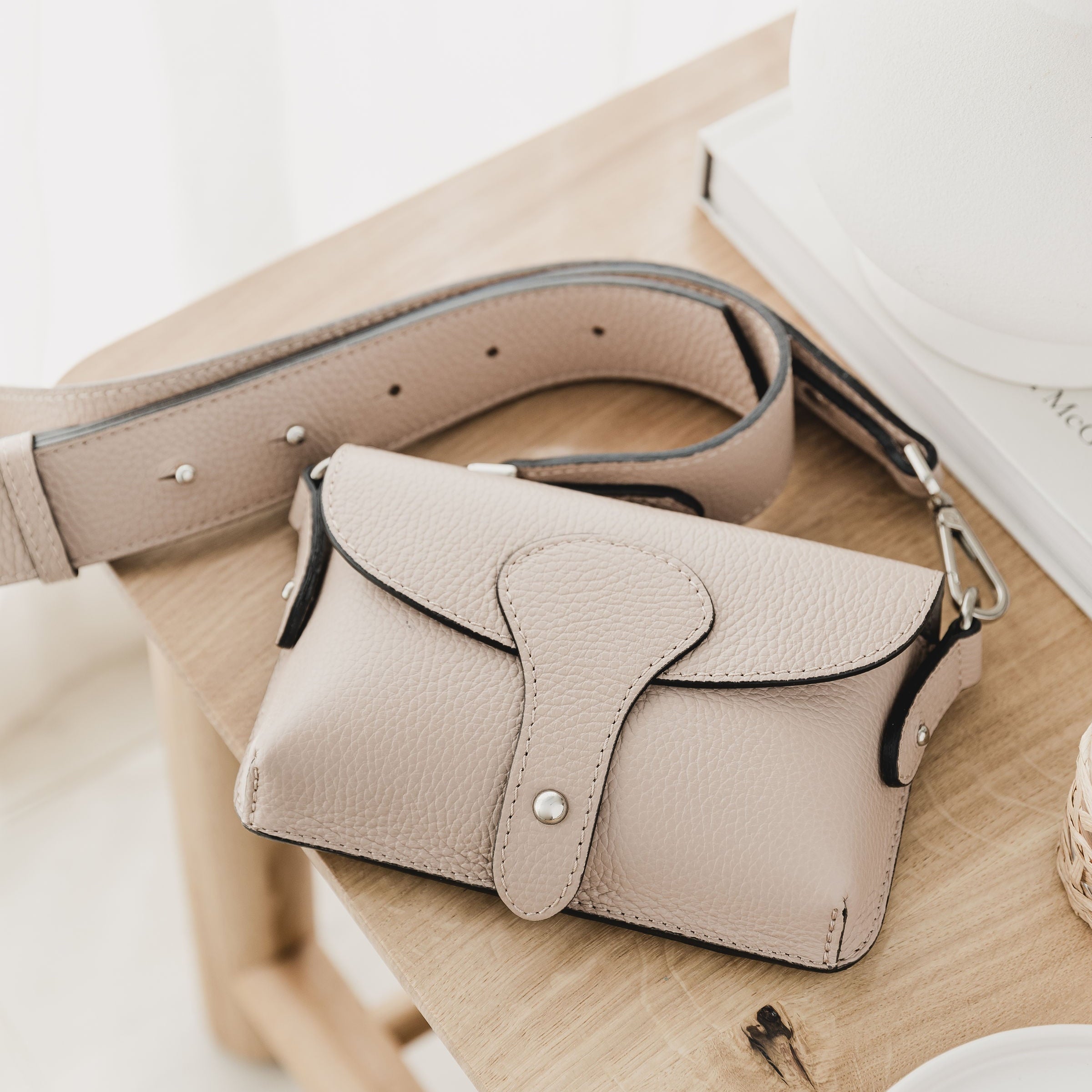 Emmeline Leather Cross Body Saddle Bag