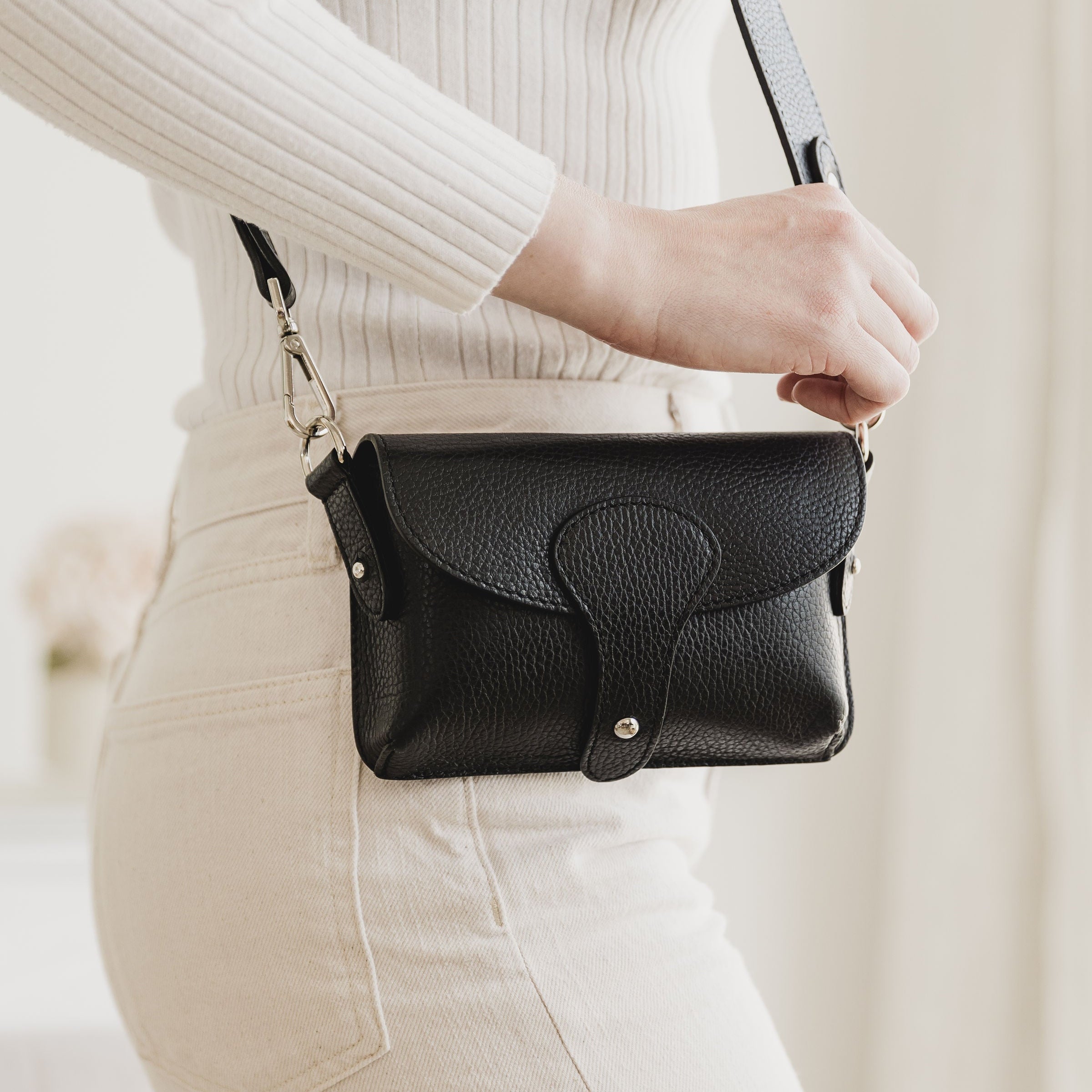 Emmeline Leather Cross Body Saddle Bag