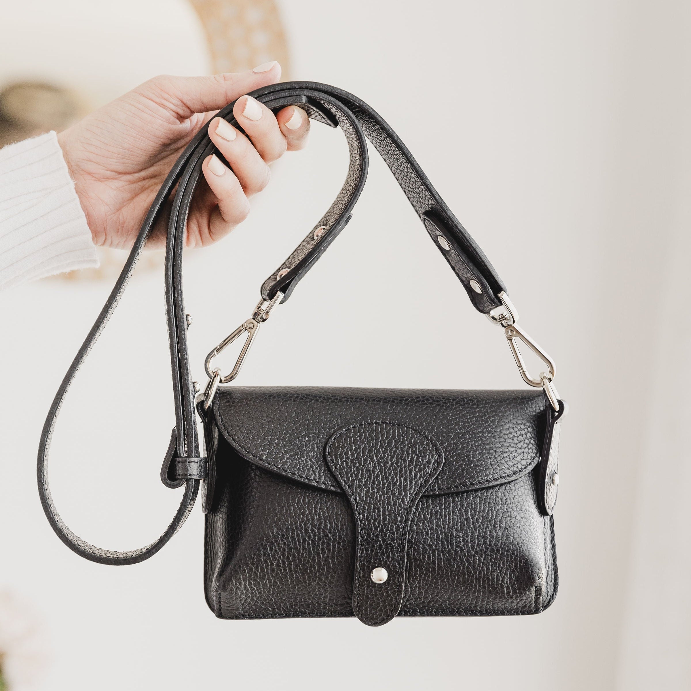 Emmeline Leather Cross Body Saddle Bag