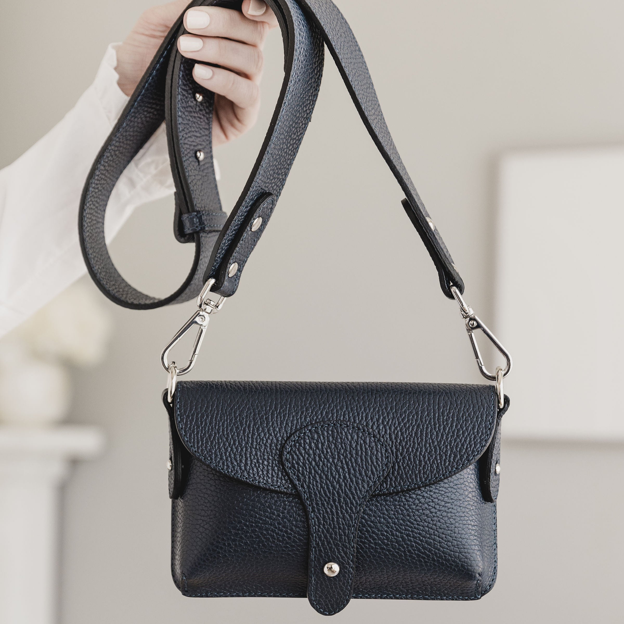 Emmeline Leather Cross Body Saddle Bag