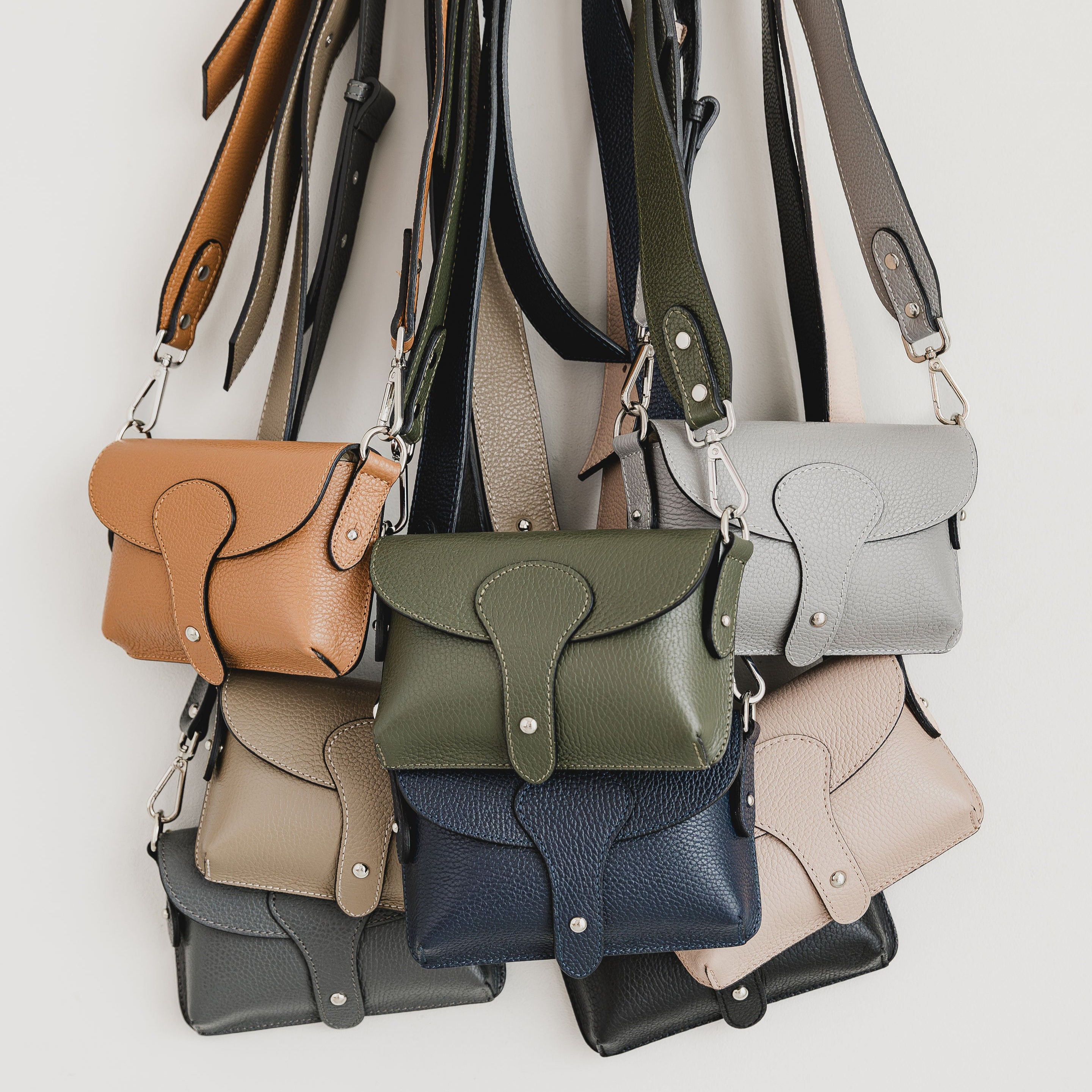 Emmeline Leather Cross Body Saddle Bag