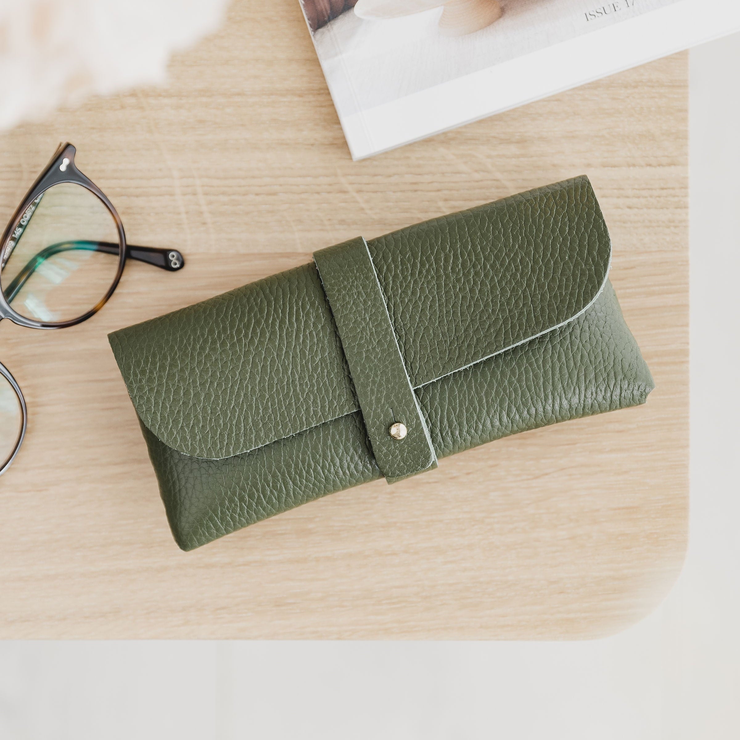 Marie Leather Glasses Case