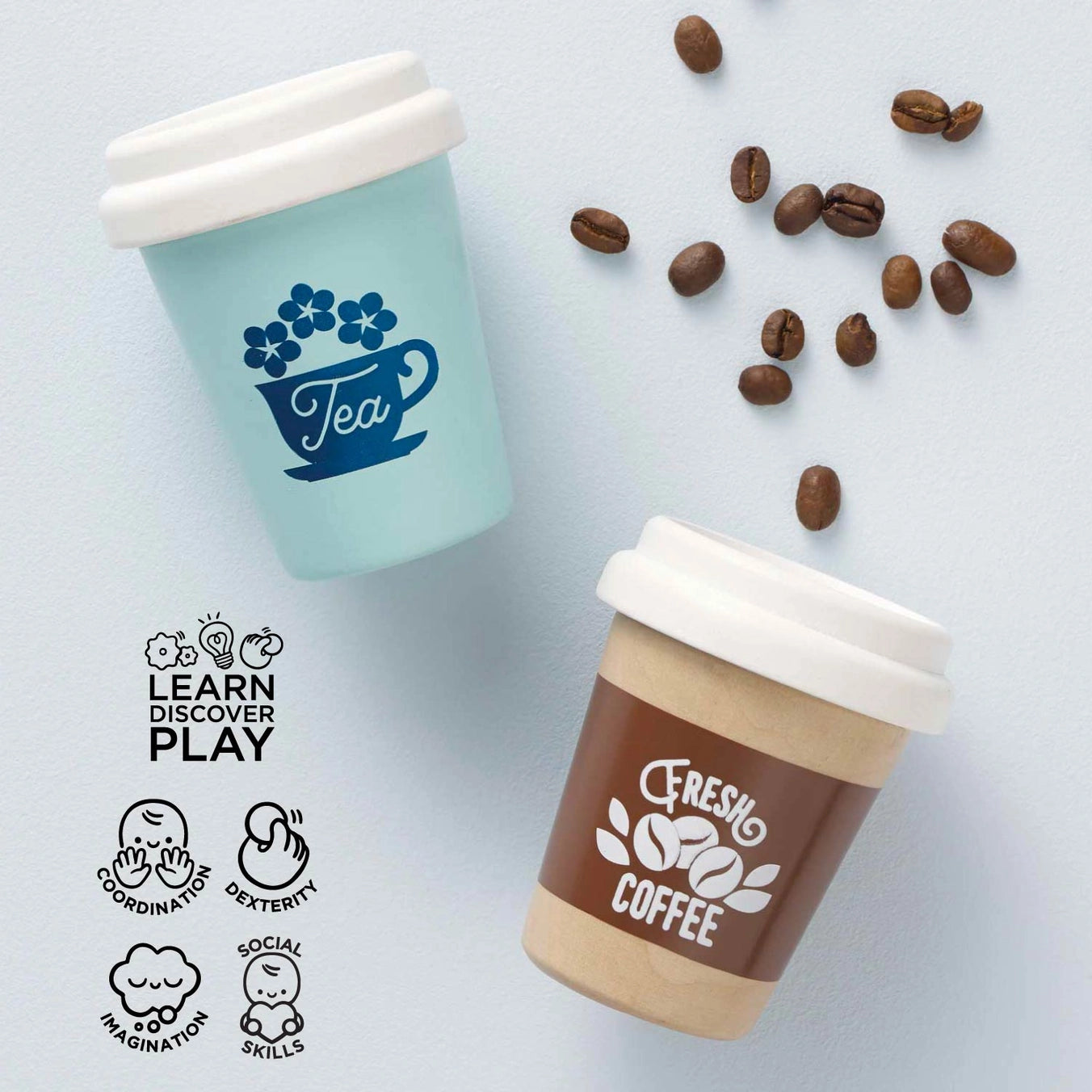 Reusable Wooden Tea & Coffee Eco Cups