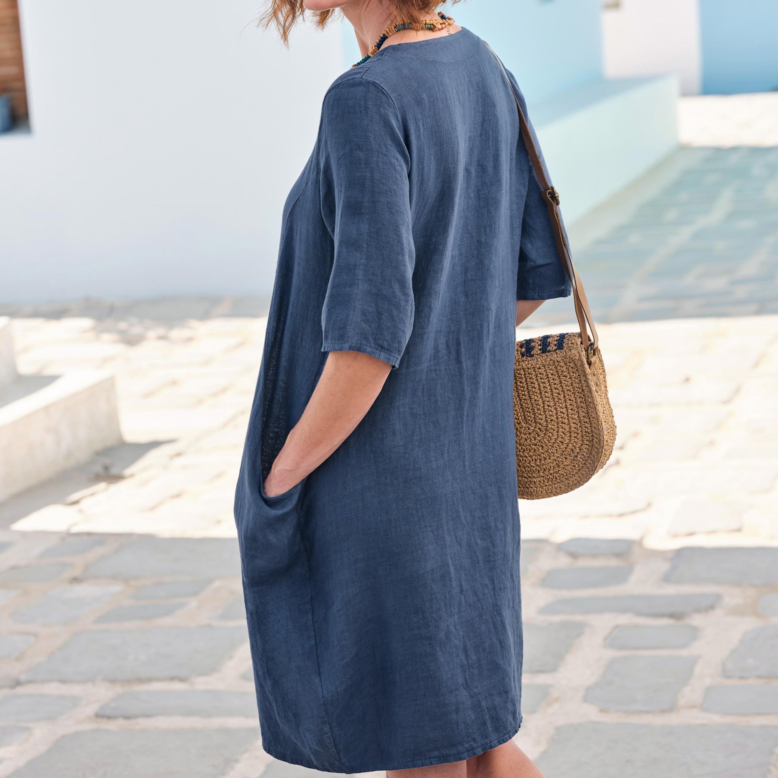 Linen Pocket Tunic Dress