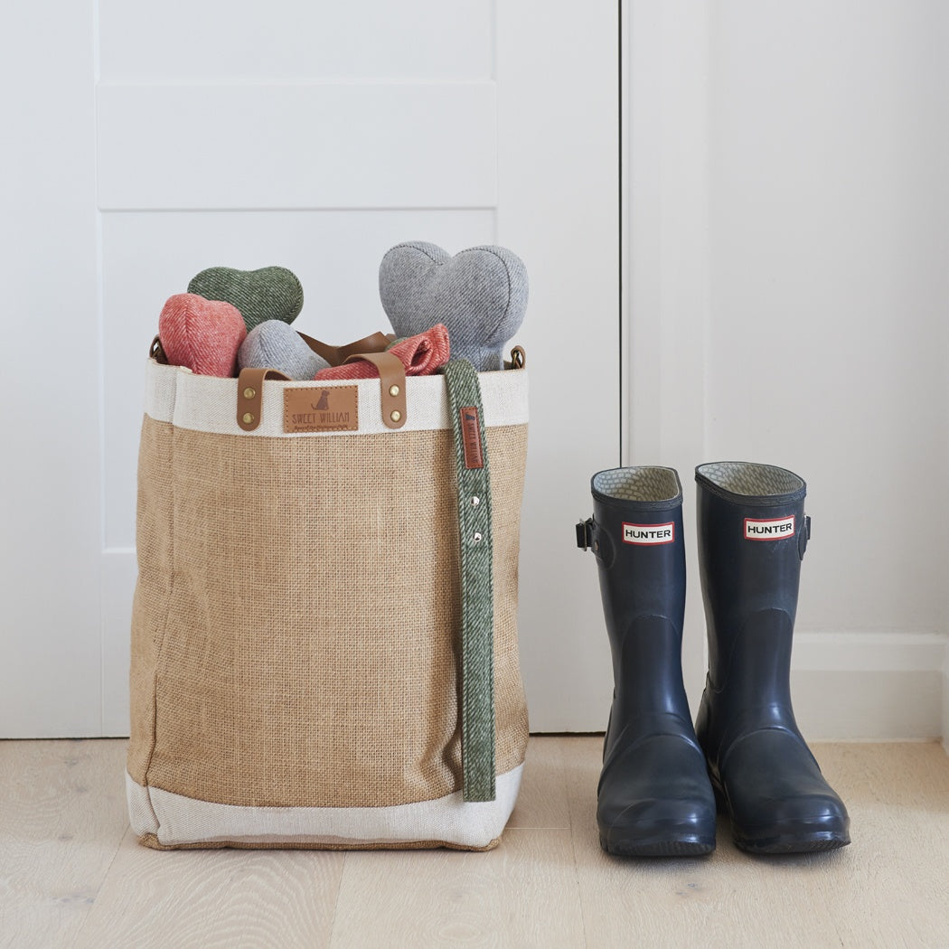Sweet William Tweed Dog Bone - Grey