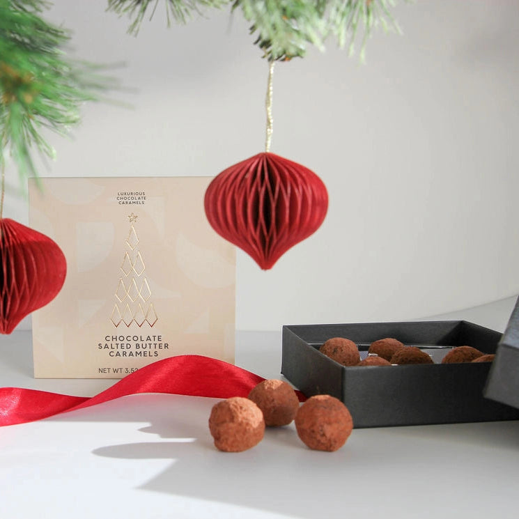 Christmas Salted Butter Caramel Truffles