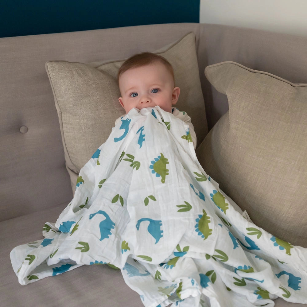 Cotton Animal Print Swaddle