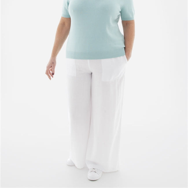 Linen Viscose Ultra Wide Palazzo Pants