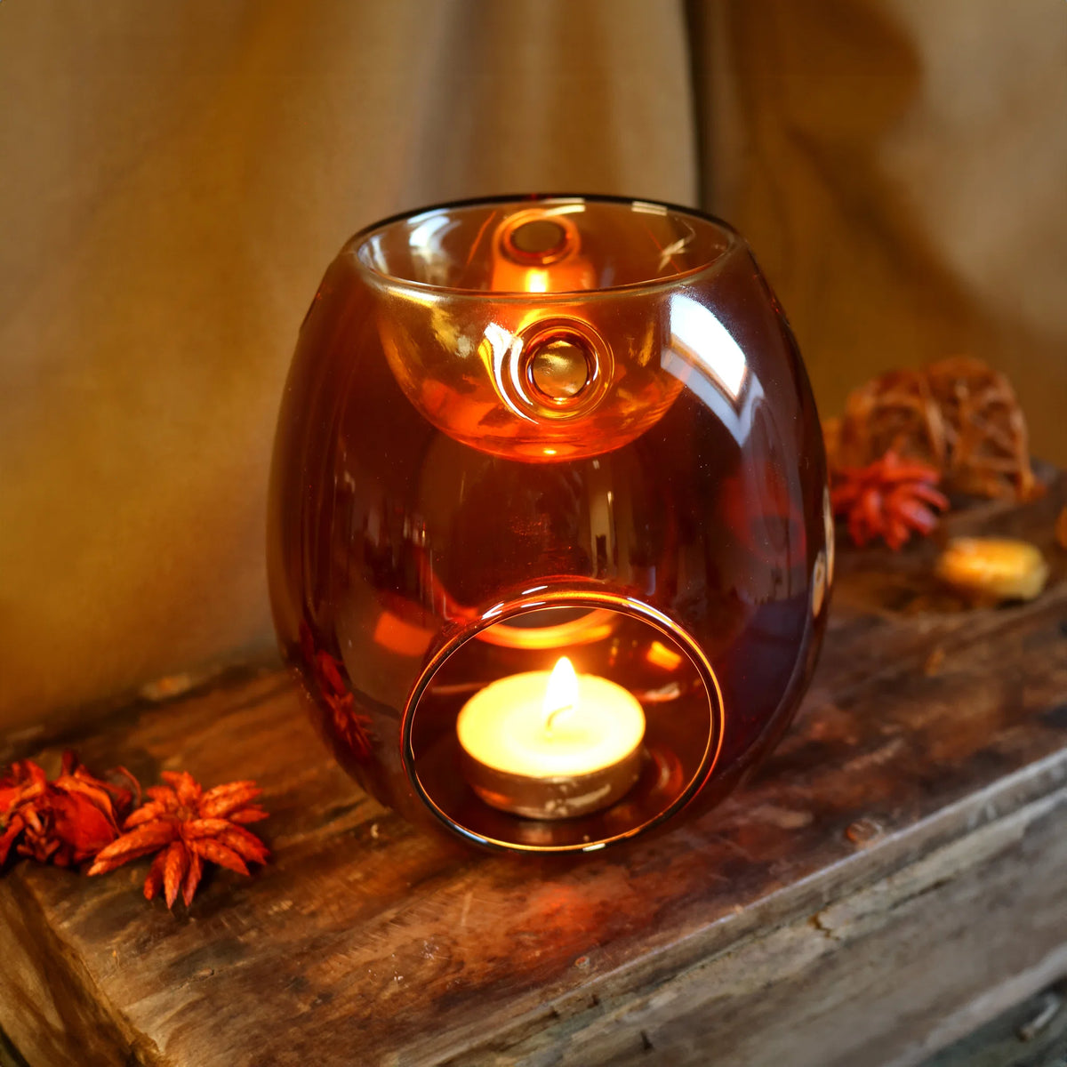 Amber Glass Wax Melter