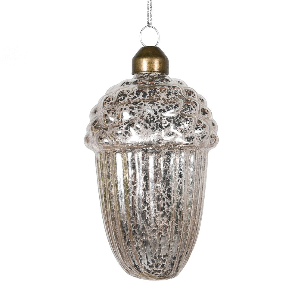 Glass Acorn Bauble