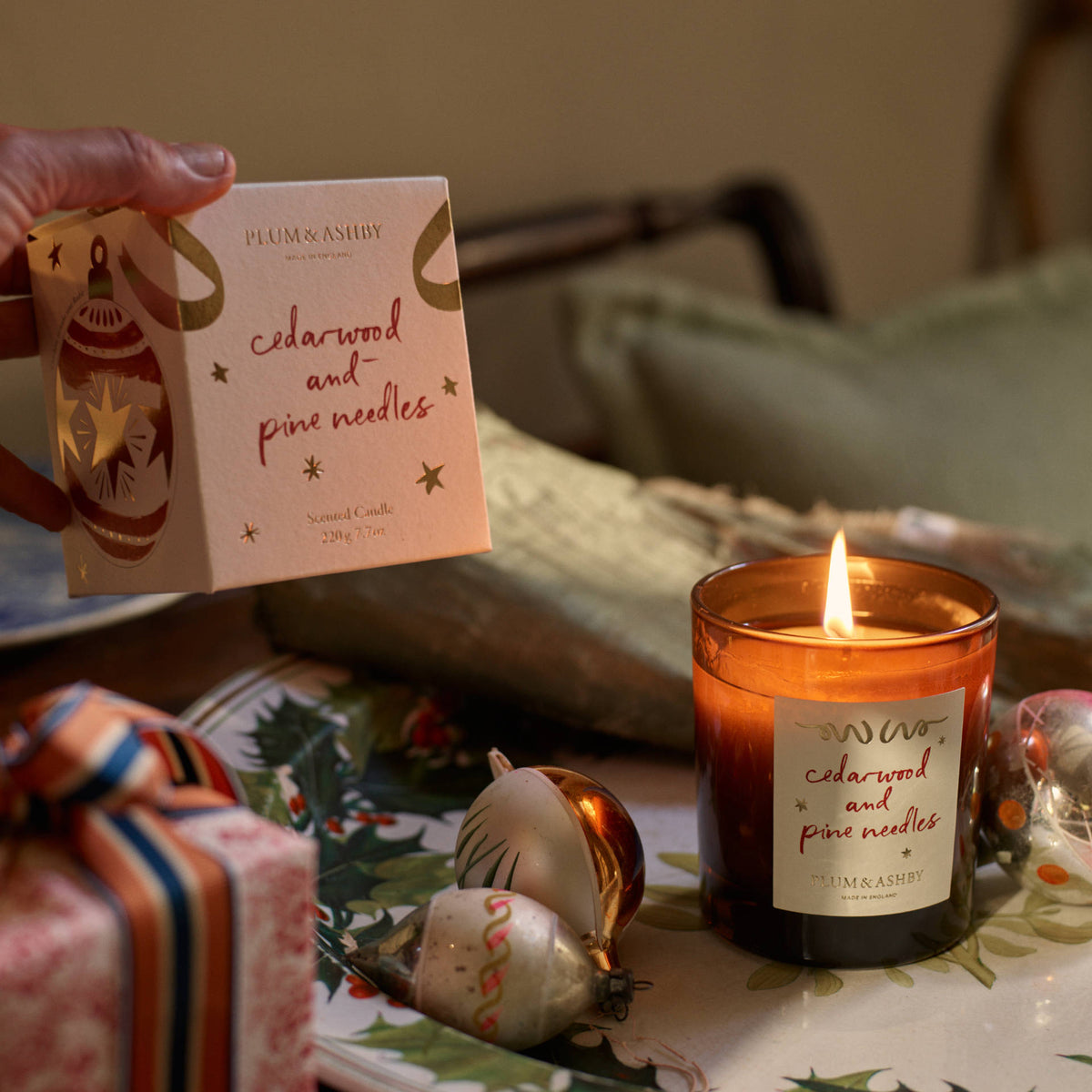 Plum & Ashby Cedarwood & Pine Needle Candle