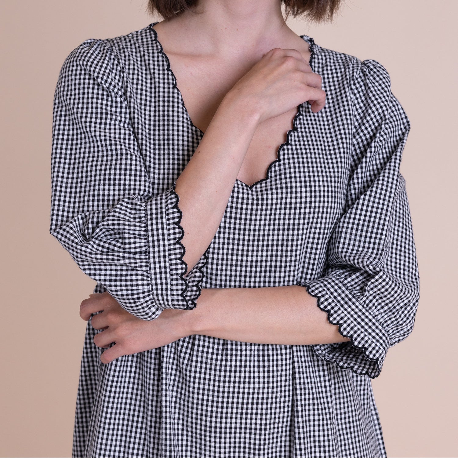 Cotton Tiered Midi Dress