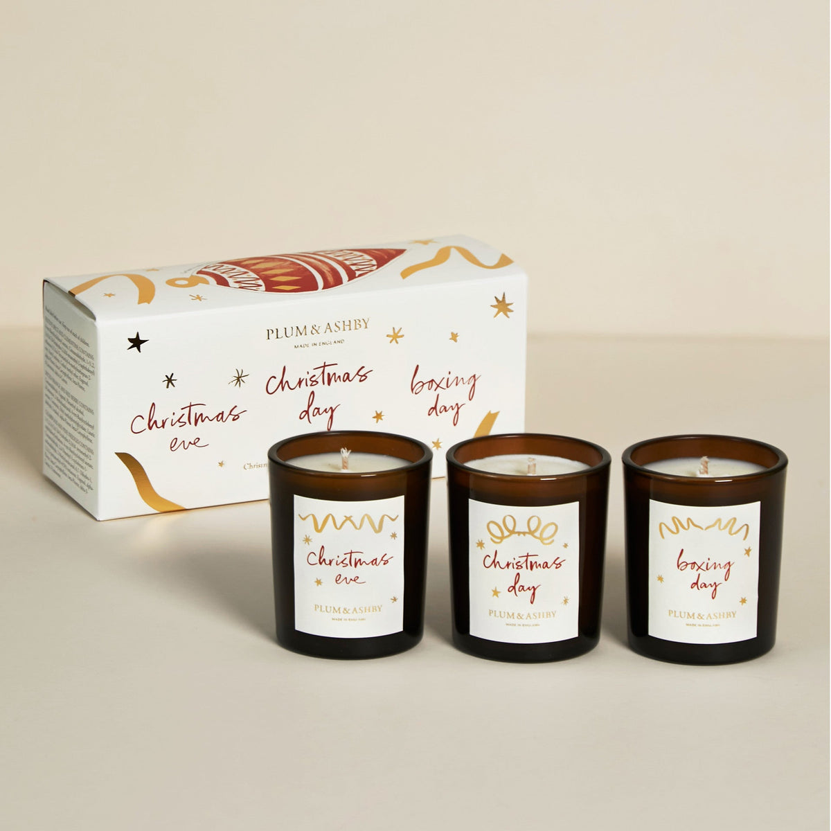Plum & Ashby Christmas Votive Candle Gift Set