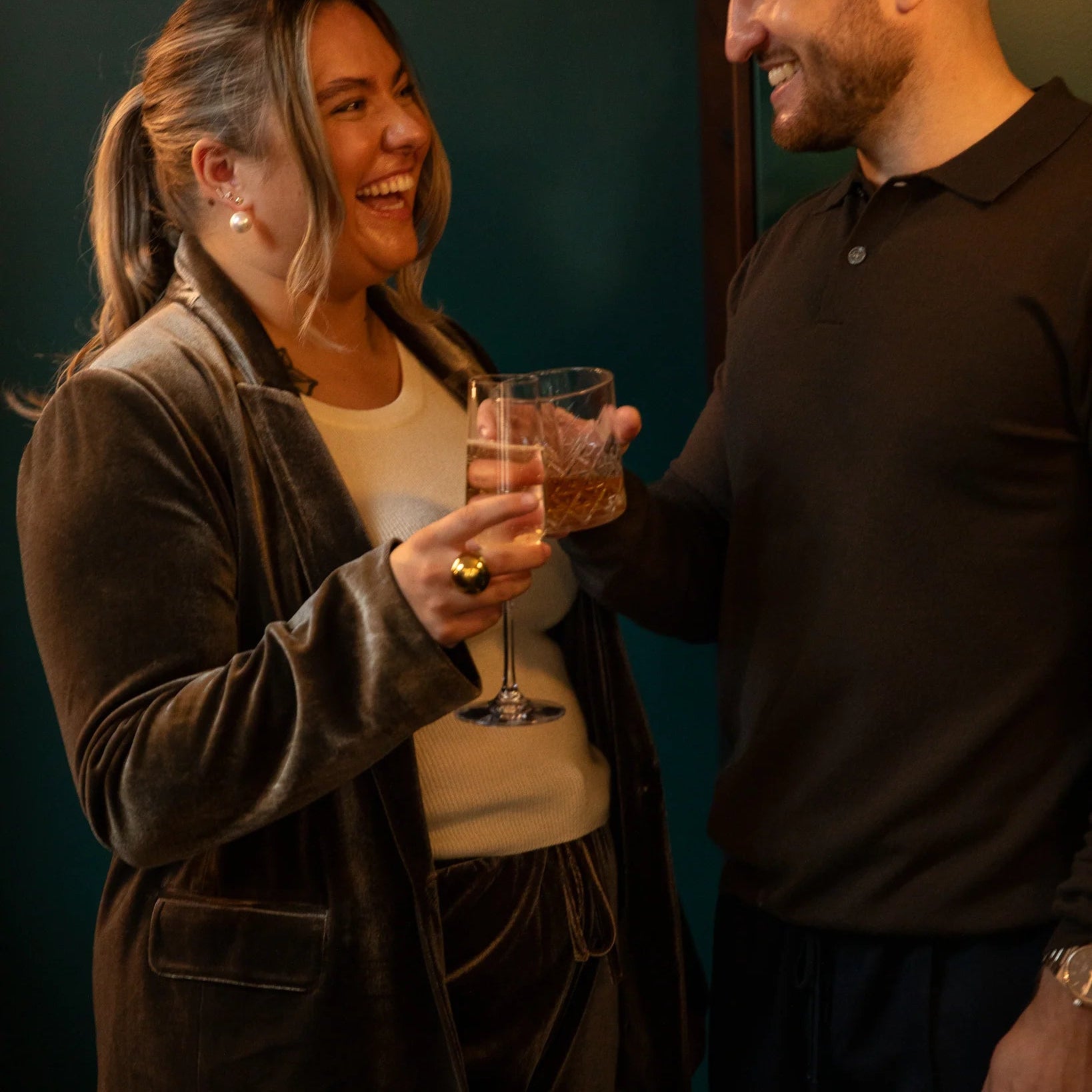 Chalk Margo Velvet Blazer