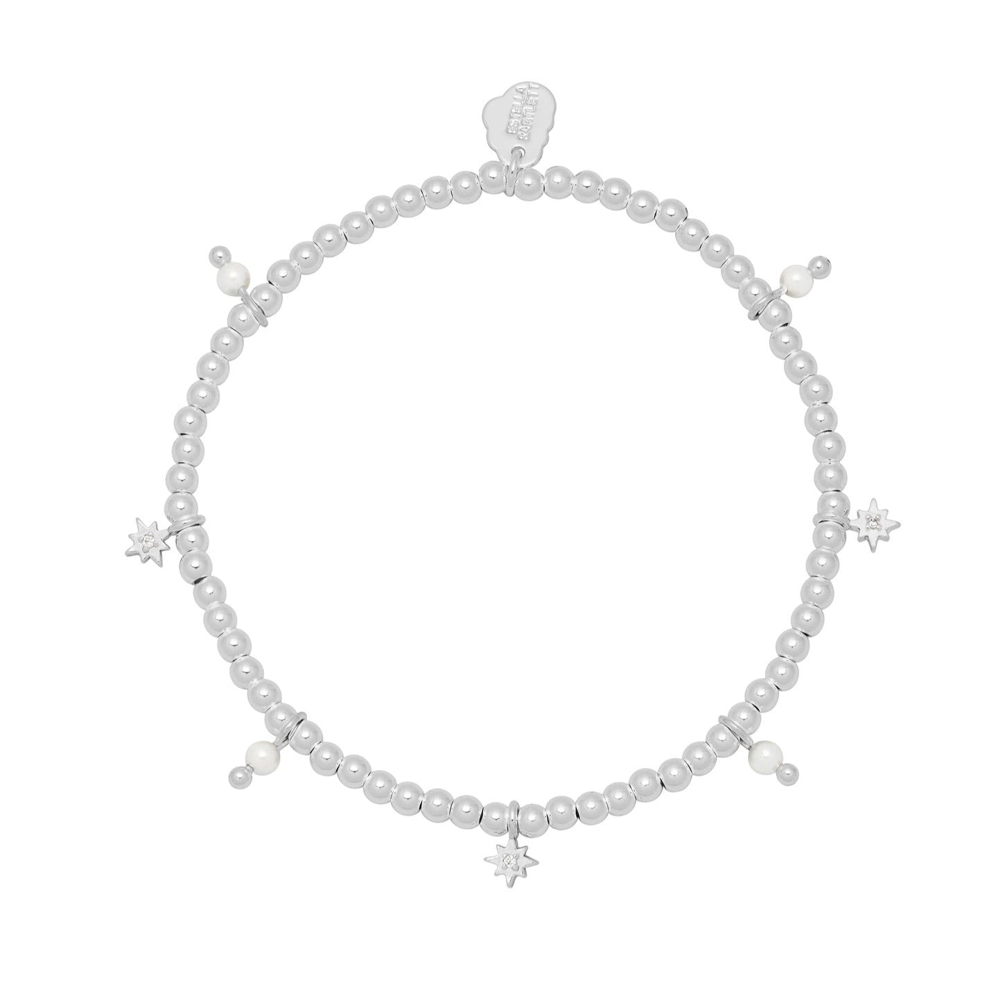 Beaded Star Pearl Charm 'Choose to Shine' Bracelet