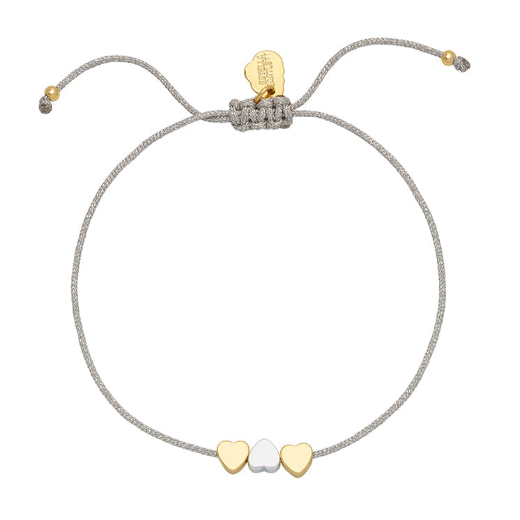 Triple Heart Macrame Friendship 'Love' Bracelet