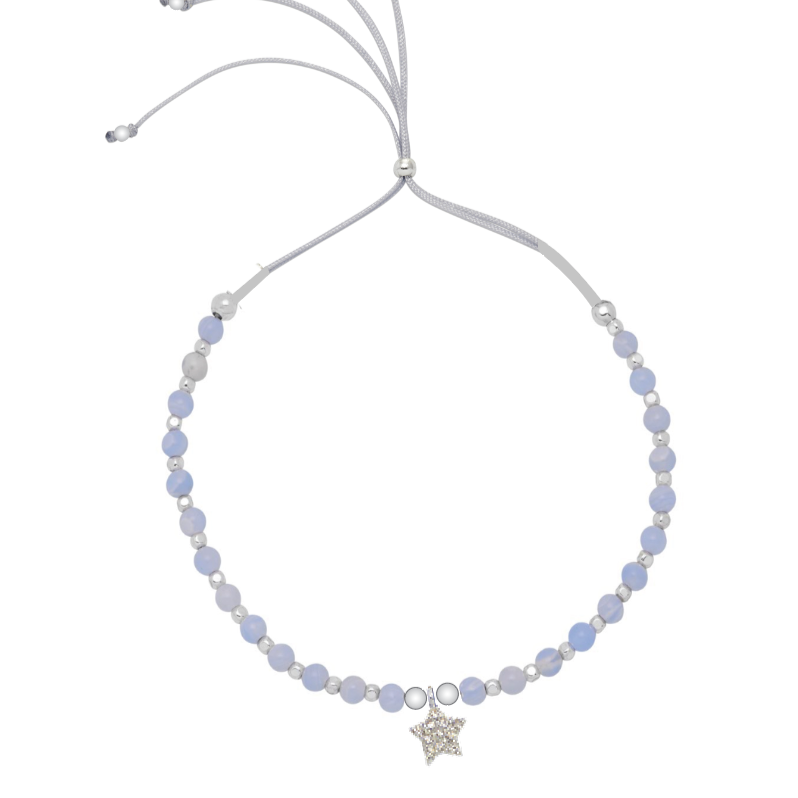 Liberty Star Charm 'Dream Without Limits' Gemstone Bracelet