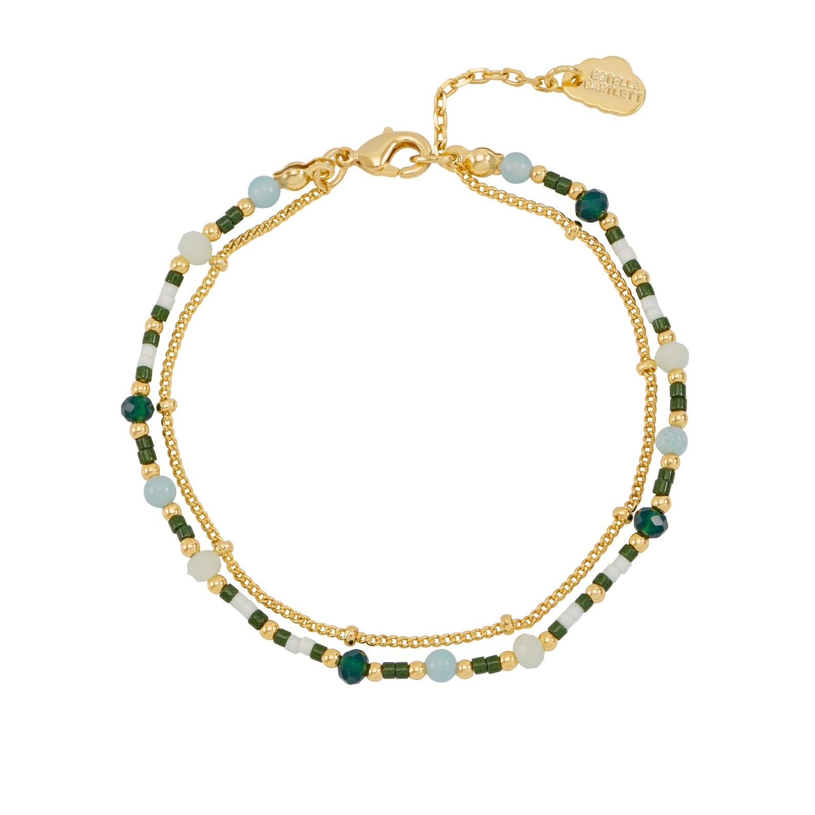 Mini Green Gemstone 'Calm' Bracelet