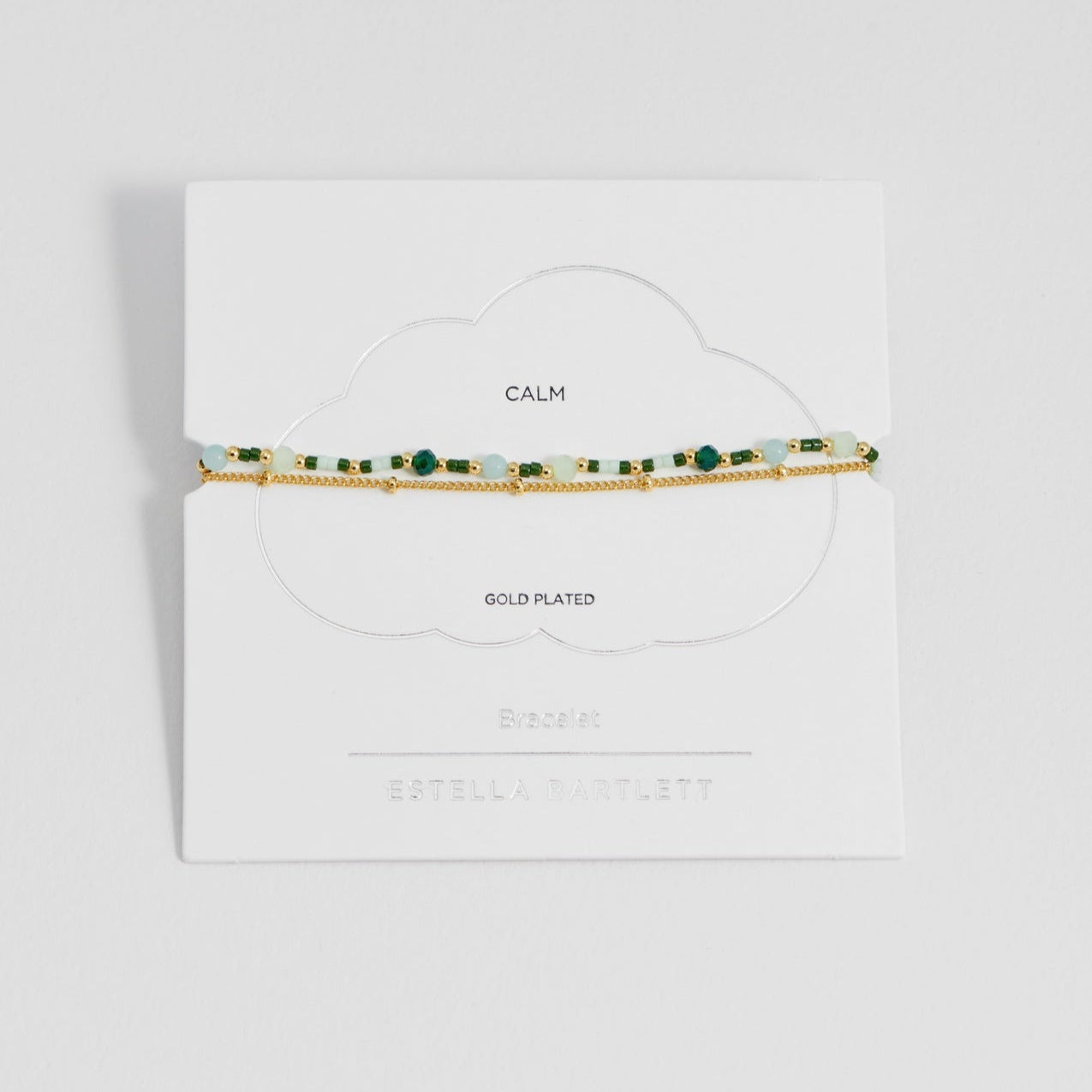 Mini Green Gemstone 'Calm' Bracelet