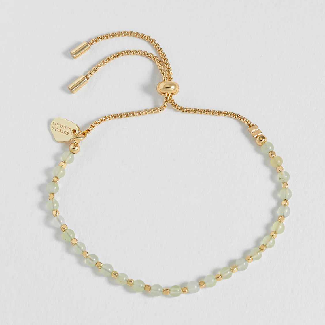 Wellness Prehnite 'Peace' Amelia Gemstone Bracelet