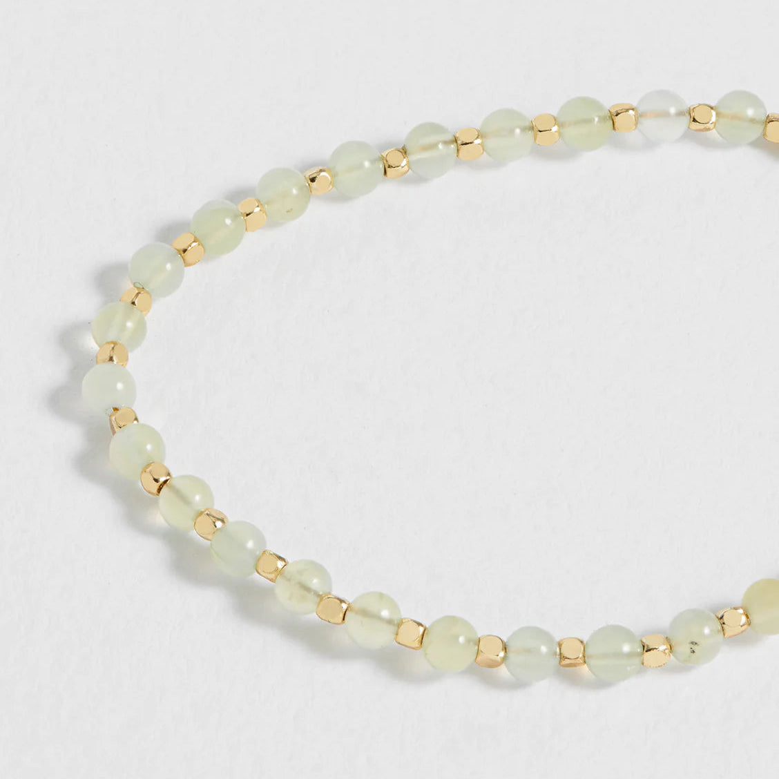 Wellness Prehnite 'Peace' Amelia Gemstone Bracelet