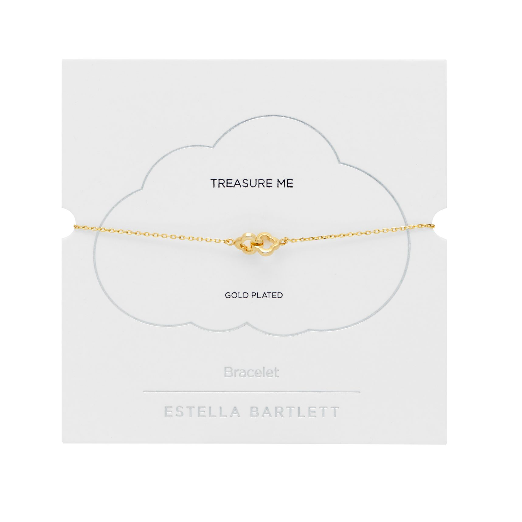 Estella Bartlett Double Linked Flower Bracelet