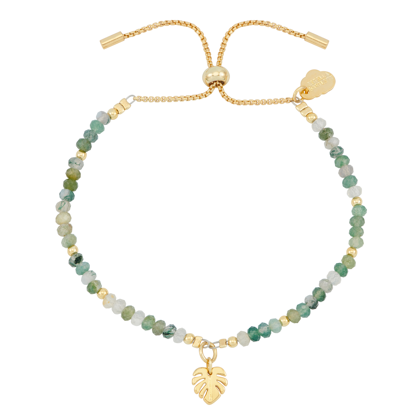 Estella Bartlett Faceted Monstera Leaf Bracelet