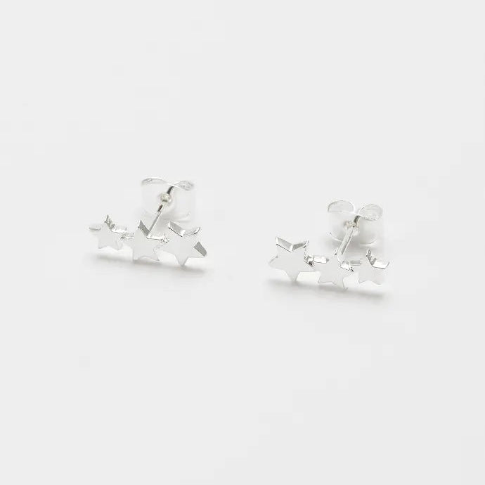 Estella Bartlett Trio Star Stud Earrings