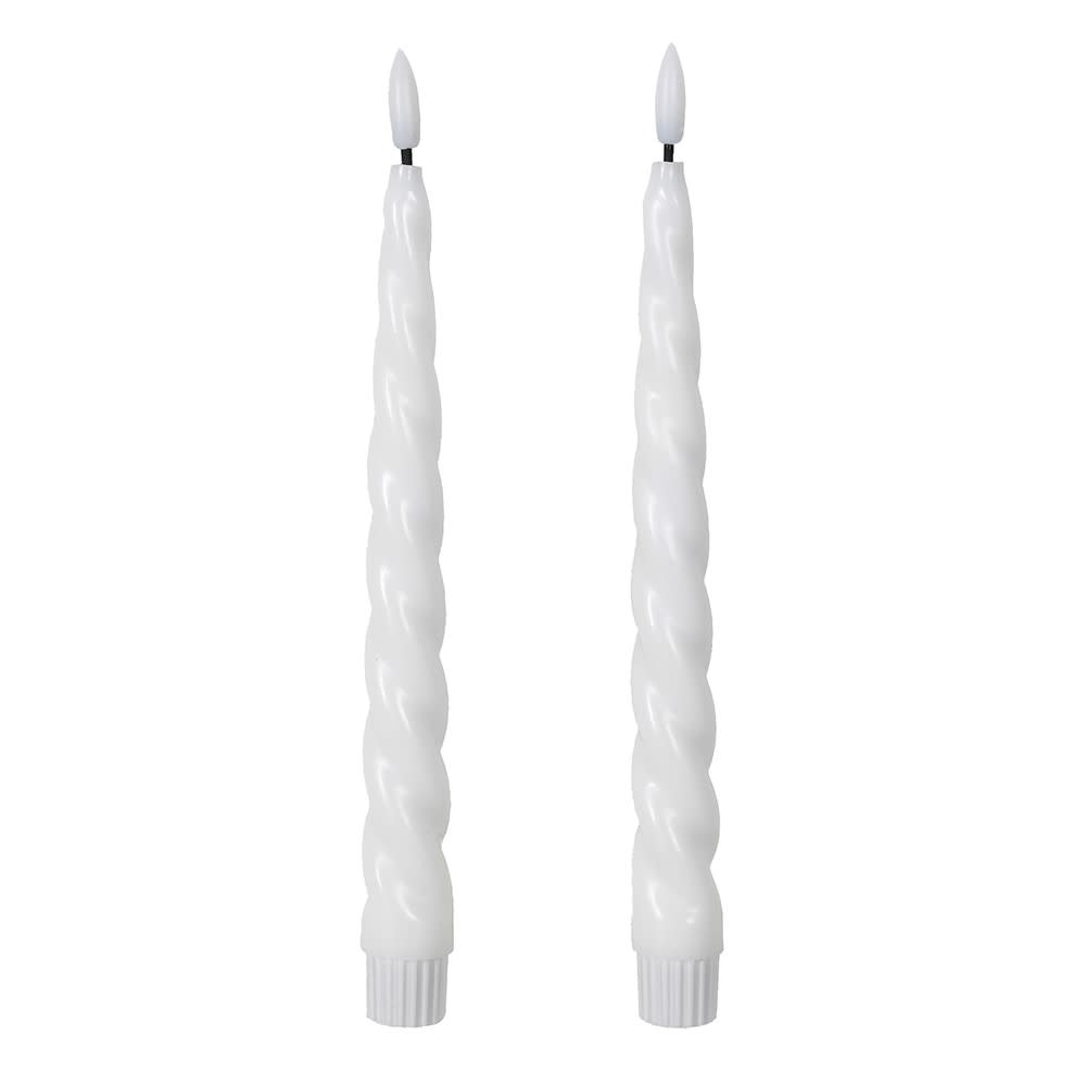 Twisted LED Pillar Candles