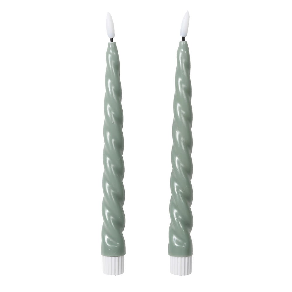 Twisted LED Pillar Candles