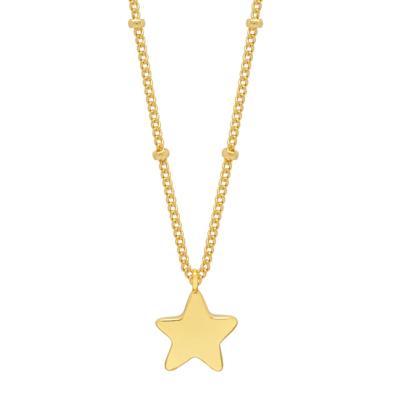 Hand Drawn Star Pendant 'Make A Wish' Necklace