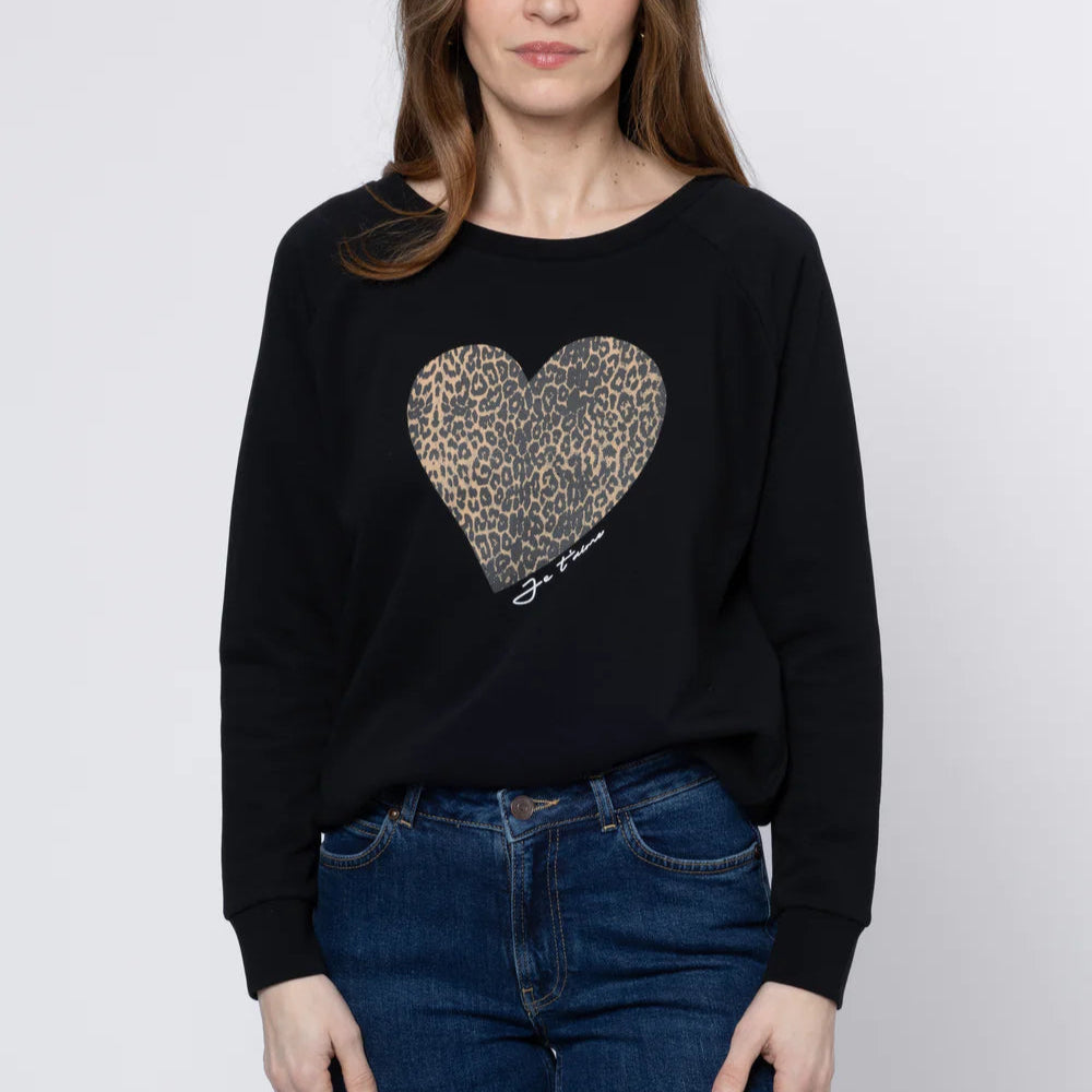 Eleven Loves - Leopard Heart Sweatshirt