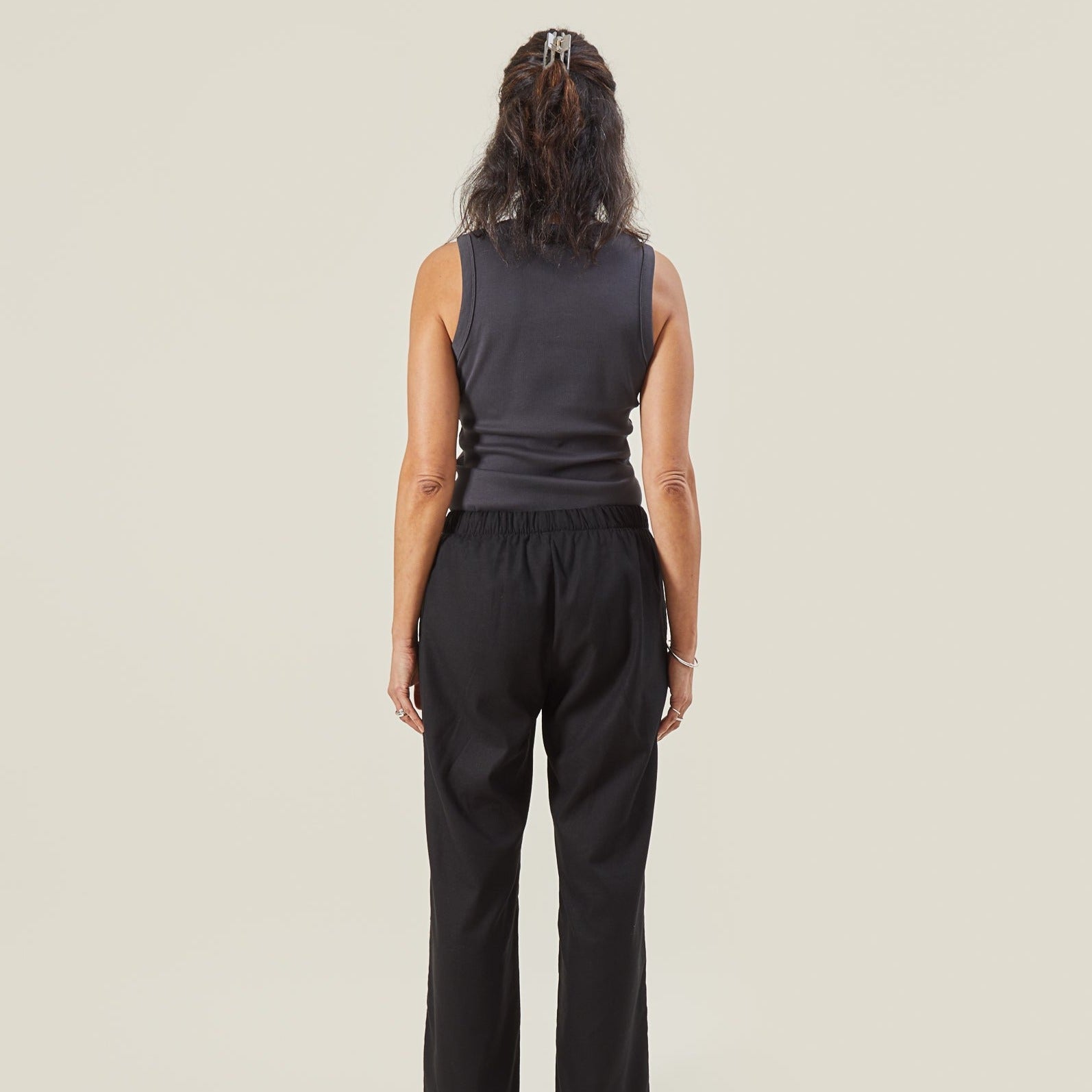 Chalk Ellen Ribbed Vest Top