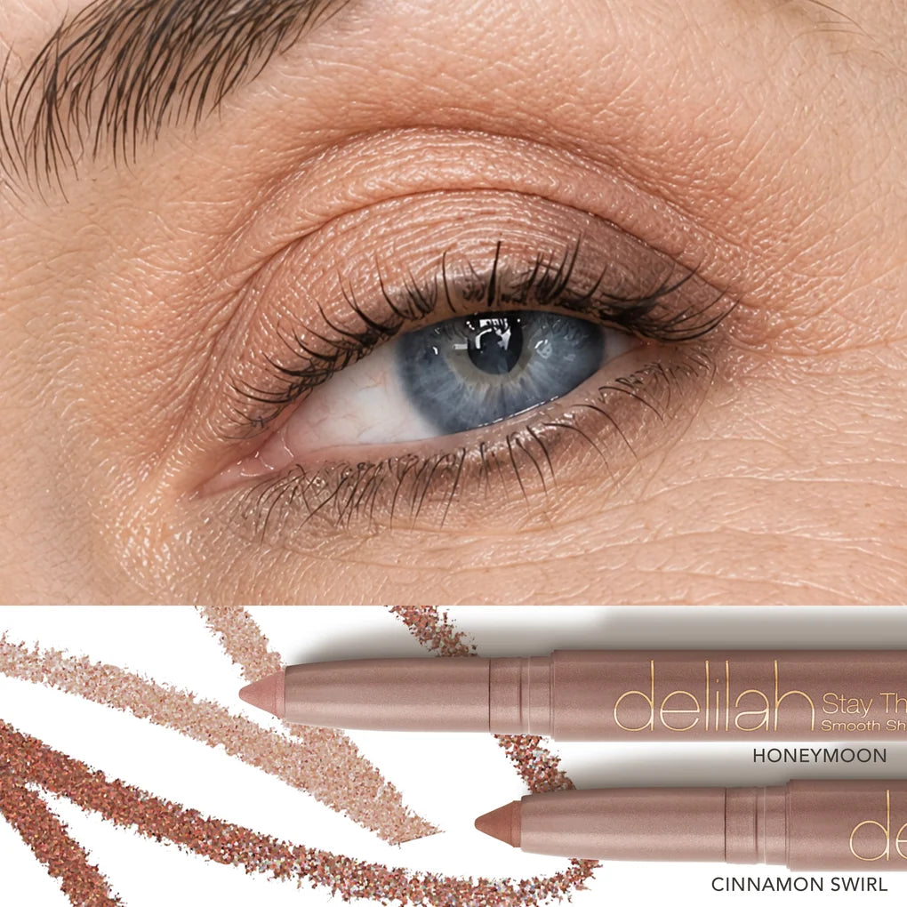 Delilah Cosmetics - Enhance Blue Eyes - Honey Moon and Cinnamon Swirl