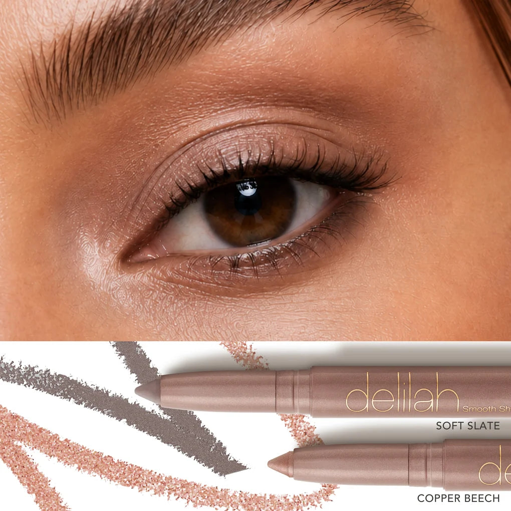 Delilah Cosmetics - Enhance Brown Eyes - Copper Beech and Soft Slate