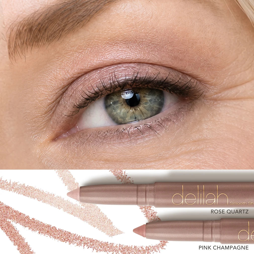 Delilah Cosmetics - Enhance Green Eyes - Rose Quartz and Pink Champagne