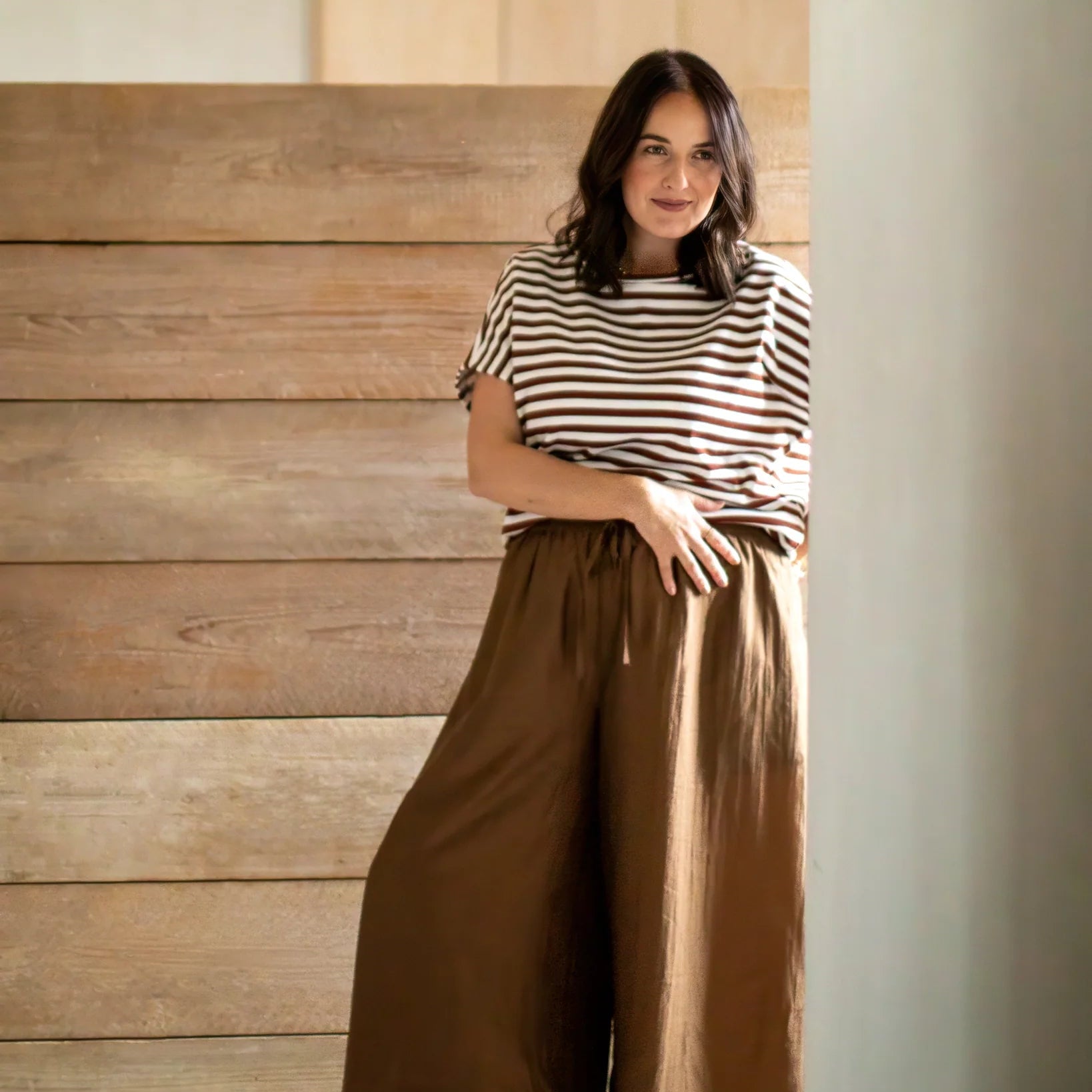 Chalk Wei Stripe Top