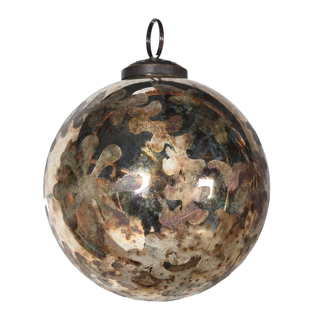Aged Patina Wreath Bauble