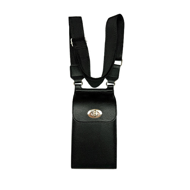 Vegan Twist Lock Phone Purse Bag