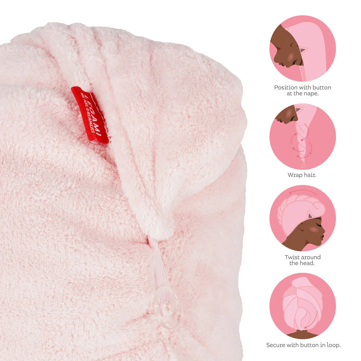 Love My Hair Turban Hair Towel
